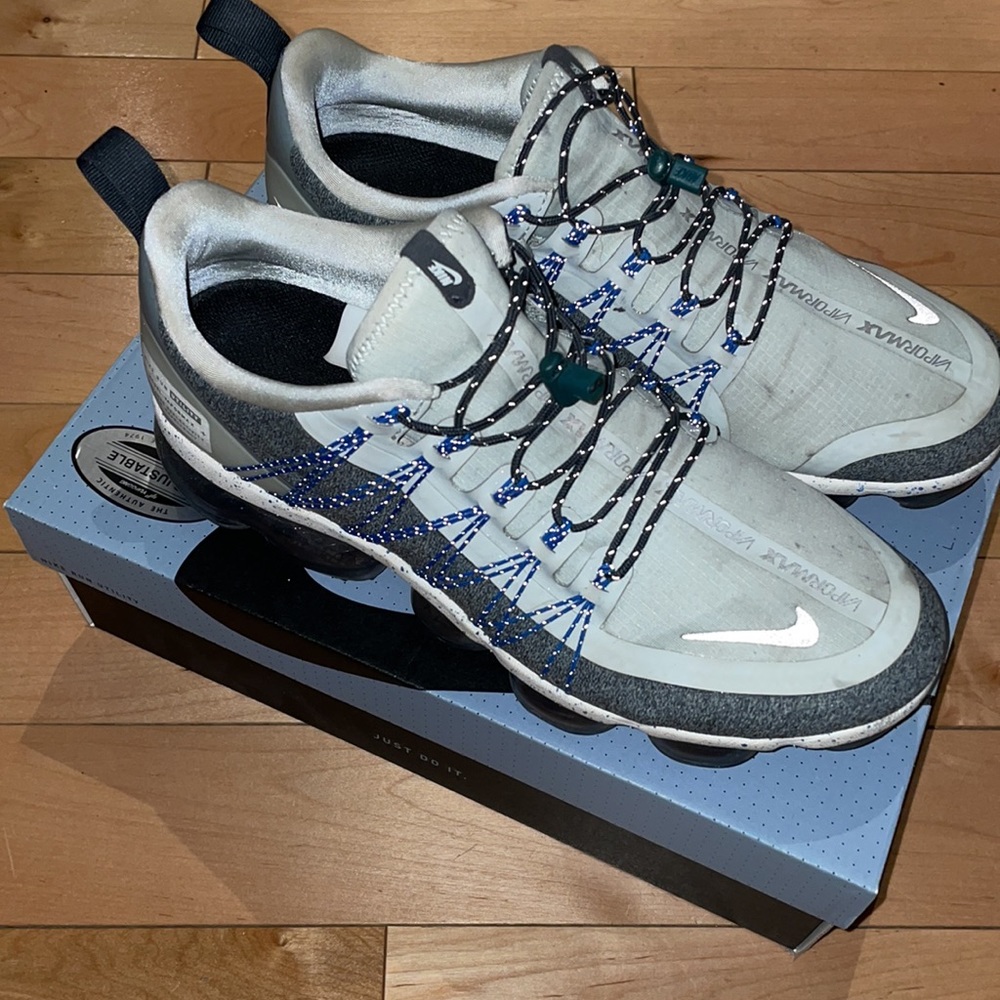 Nike Vapormax Run Utility Light Silver Size 9